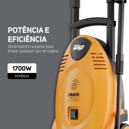 7898152183350 - 7898152183367 - WAP LAVADORA DE ALTA PRESSÃO BRAVO 2550 - 26
