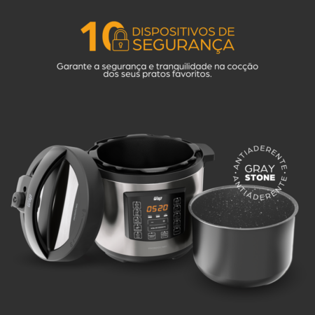 7899831312689 - 7899831312696 - PANELA DE PRESSÃO ELÉTRICA 21