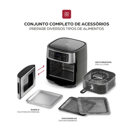 7899831312788 - 7899831312795 - AIRFRY OVEN 12L - 16