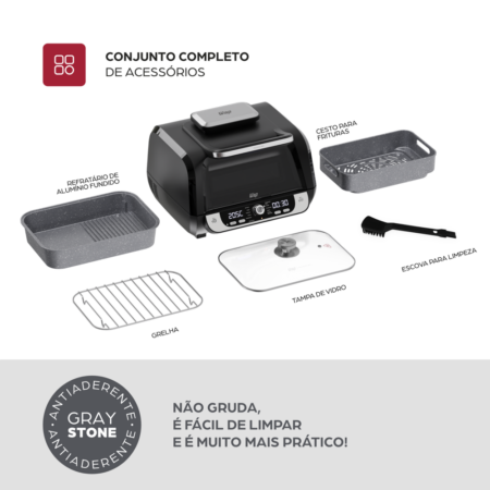 7899831313051 - 7899831313068 - AIRFRY BARBECUE DIGITAL 18