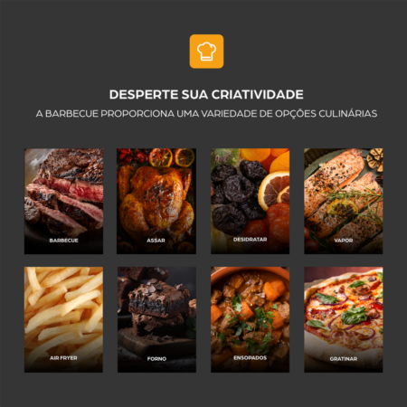 7899831313051 - 7899831313068 - AIRFRY BARBECUE DIGITAL 22