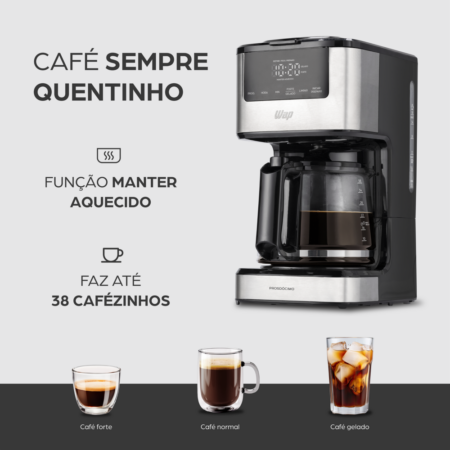 7899831331031 - 7899831331048 - WAP CAFETEIRA DIGITAL AROMA WCD1500 - 12