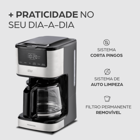 7899831331031 - 7899831331048 - WAP CAFETEIRA DIGITAL AROMA WCD1500 - 13