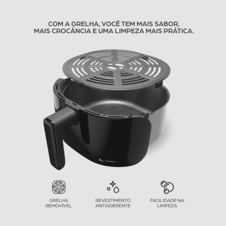 7899831331796 - 7899831331802 - AIRFRY FAMILY 4L PRETA WAFF2-P - 12