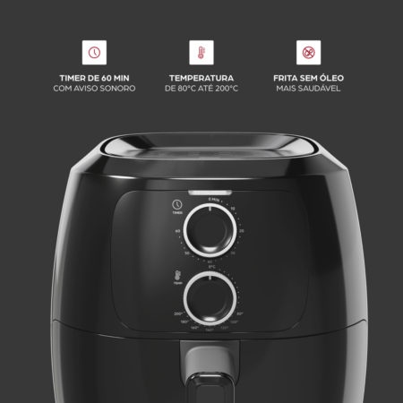 7899831331796 - 7899831331802 - AIRFRY FAMILY 4L PRETA WAFF2-P - 13