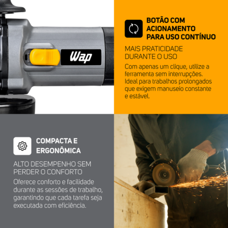 7899831334353 - 7899831331079 - WAP ESMERILHADEIRA ANGULAR 5 WF ES01 - 21