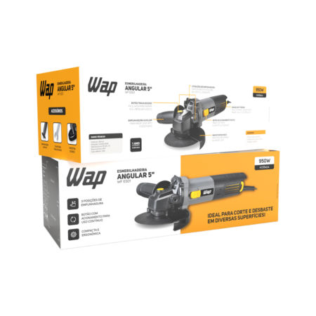 7899831334353 - 7899831331079 - WAP ESMERILHADEIRA ANGULAR 5 WF ES01 - 22