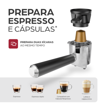 7899831337262 - 7899831337279 - WAP CAFETEIRA ESPRESSO DIGITAL WCM20 -21