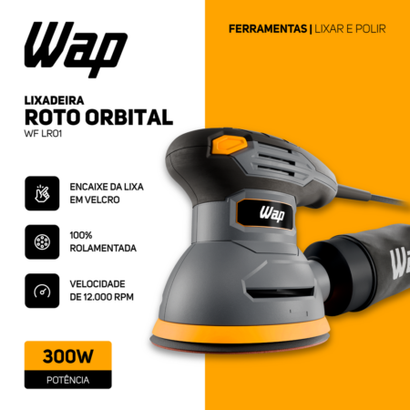 7899831881734 - 7899831331741 - WAP LIXADEIRA ROTO ORBITAL WF LR01 - 12