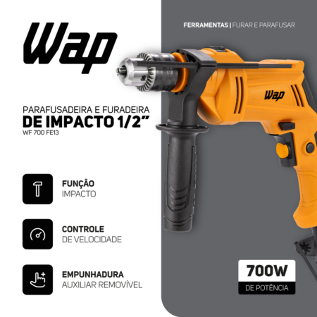7899831338085 - 7899831338092 - WAP PARAF E FURAD DE IMPACTO WF 700 FE13 - 09