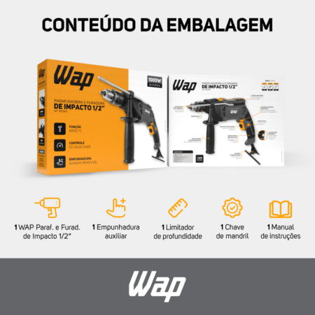 7899831338122 - 7899831338139 - WAP PARAF E FURAD DE IMPACTO WF 1000FE - 13